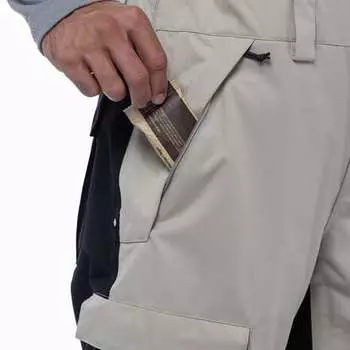 Брюки-комбинезоны с утеплением Hot Lap мужские 686, цвет Putty Colorblock