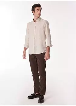 Брюки коричневые мужские 4B0124200094 Beymen Business, коричневый