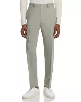 Брюки костюмные Mayer Mlange Slim Fit с мягким кроем Theory, зеленый