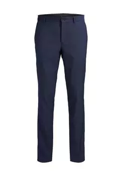 Брюки костюмные, очень узкие, однотонные, мужские JACK & JONES, цвет Dark Navy