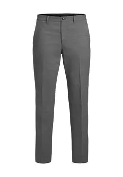 Брюки костюмные, очень узкие, однотонные, мужские JACK & JONES, цвет Light Grey