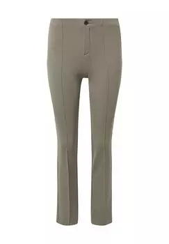 Брюки костюмные, прижатые со складками, стандартного кроя, женские Rosner, цвет Sage