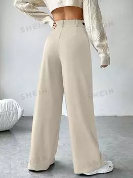 Брюки костюмные Shein Ezwear женские, абрикосовый