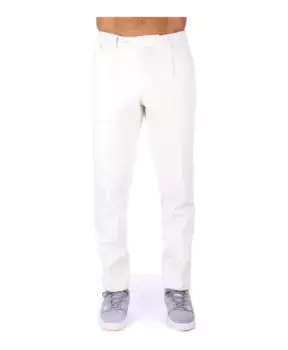 Брюки кремового цвета на молнии и пуговице. Briglia, бежевый