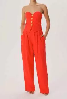 Брюки Krew красного цвета RONNY KOBO