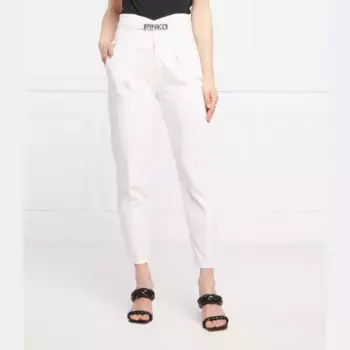 Брюки кроя-морковки Ariel 26 Pinko, белый