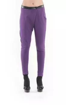 Брюки-Кроссоверы баклажанового цвета Conquista, бургундия