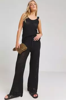 Брюки крючком Simply Be, черный