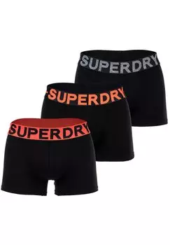 брюки-кюлоты 3ER PACK-TRIPLE PACK LOGOBUND ORGANIC Superdry, темно-оранжевый