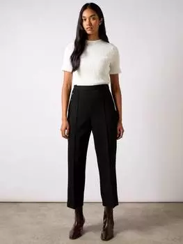 Брюки - кюлоты из тонкой саржи Ro&Zo, черный