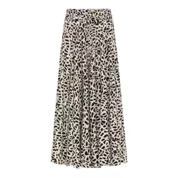 Брюки-кюлоты LASCANA, с графическим принтом по всей поверхности, брюки-кюлоты, очень широкие штанины, черный