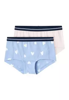 брюки-кюлоты Nkfhipster Heart 2 Pack Name it, цвет serenity