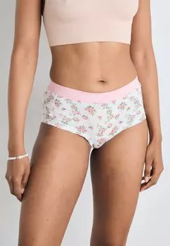 Брюки-кюлоты PCLOGO LADY 4 PACK Pieces, белый