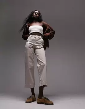 Брюки-кюлоты с завышенной талией Topshop Tall