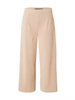 Брюки-кюлоты VERO MODA Wide leg Pleated Pants SARA, светло-бежевый