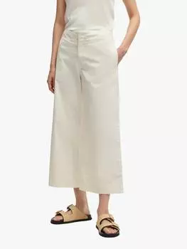 Брюки - кюлоты в складку от tahiana HUGO BOSS, белый