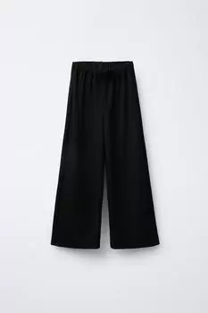 Брюки -кюлоты ZARA, черный