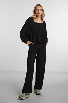 Брюки Л PIECES, черный