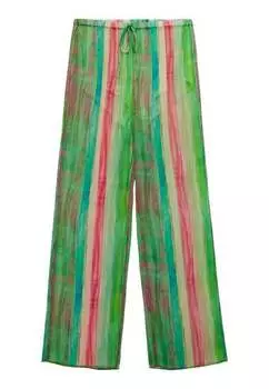 Брюки LAB Mango, зеленый