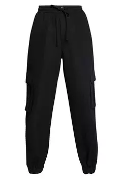 Брюки Ladies Viscose Twill Cargo Pants Urban Classics, черные
