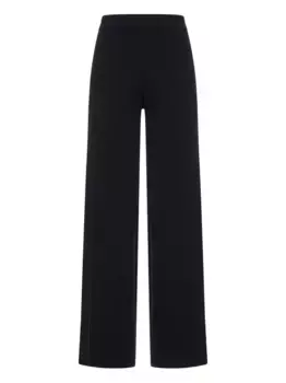 Брюки Lama с завышенной талией MAX MARA, черный