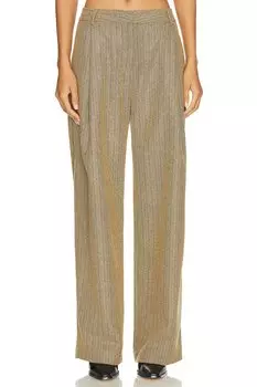 Брюки лана Wynn Hamlyn, хаки