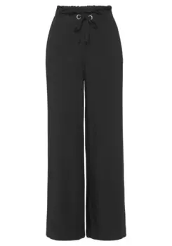 Брюки LASCANA Paperbag Hose, черный