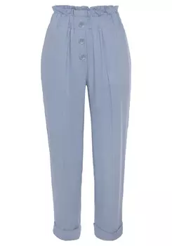 Брюки LASCANA Paperbag Hose, синий