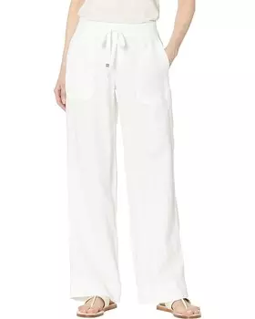 Брюки LAUREN Ralph Lauren Linen Wide-Leg, белый