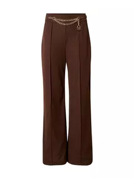 Брюки Lauren Ralph Lauren Wide leg Pleated Pants GARLET, коричневый