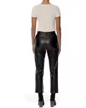 Брюки LBLC The Label Jen Vegan Leather Trousers, черный