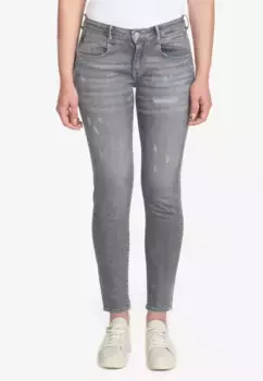 Брюки Le Temps Des Cerises 7/8 "POWERC", зауженный крой, серый