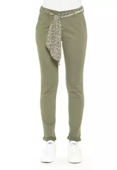 Брюки Le Temps Des Cerises длиной 7/8 "DYLI" с практичными петлями для ремня, хаки