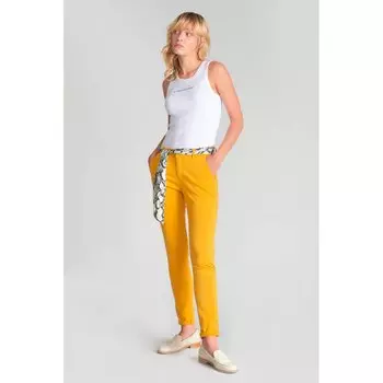Брюки Le Temps Des Cerises Dyli Belted chino, оранжевый