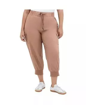 Брюки Lea размера Plus CITY CHIC, коричневый