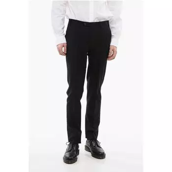 Брюки LEADER из мохеровой смеси с 4 карманами Corneliani, Black