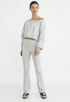 Брюки Leggings Stradivarius, серый