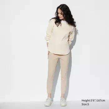 Брюки-легинги UNIQLO ультраэластичные, бежевый