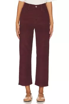 Брюки LEVI'S Ribcage Straight With Ankle Zip, цвет Decadent Chocolate