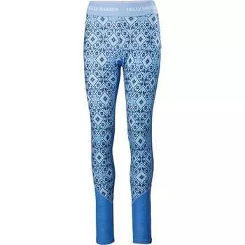 Брюки Lifa Merino средней плотности с рисунком женские Helly Hansen, цвет Ultra Blue Star Pixel