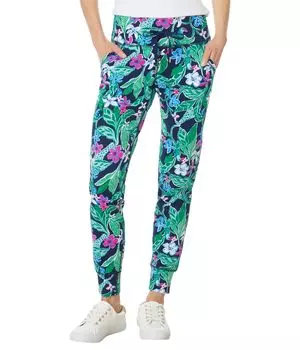 Брюки Lilly Pulitzer Island Mid Rise Jogger Up, цвет Multi Untamed