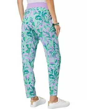Брюки Lilly Pulitzer Run Around Pants UPF 50+, цвет Purple Iris On The Chase