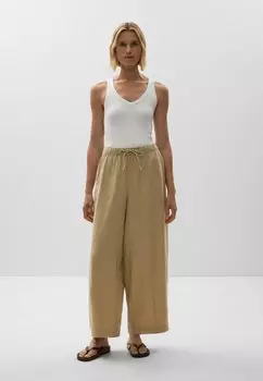 Брюки LINEN BARREL OYSHO, хаки