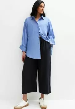 Брюки LINEN BLEND CROPPED New Look, темно-синий