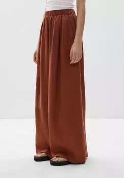 Брюки LINEN WIDE STRAIGHT-LEG OYSHO, светло-коричневый