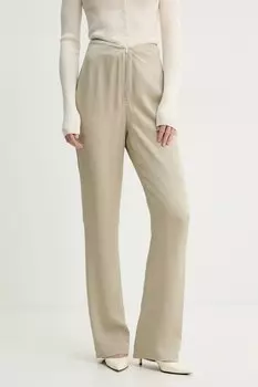 Брюки LINETT Nanushka, бежевый