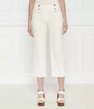 Брюки Liu Jo Cropped Fit, белый