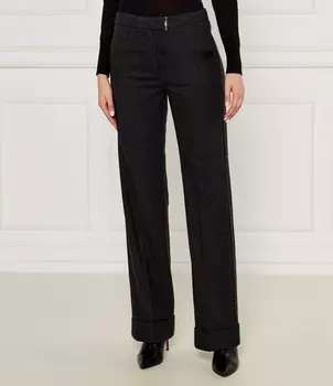 Брюки Liu Jo flare fit, цвет grafite