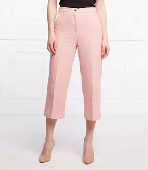 Брюки Liu Jo flare fit mid rise, пудрово-розовый