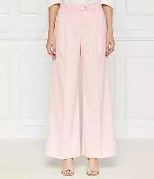 Брюки Liu Jo flare fit, пудрово-розовый